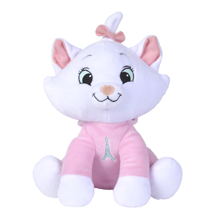  - marie chat - maxi peluche pyjama rose 35 cm 